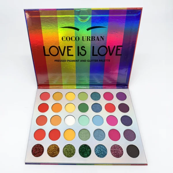 Paleta de Sombras Love Is Love 35 Colores.