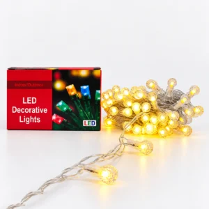 Guirnalda LED de Esferas Decorativas – Luz Cálida.
