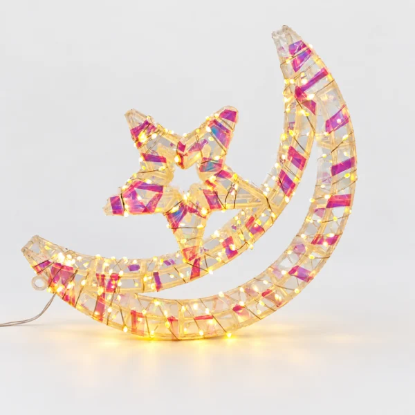 Luna Estrella Navideña LED Decorativa