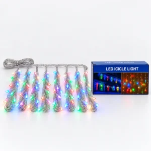 Cortina de Luces LED Tipo Cascada – Multicolor.