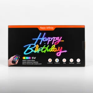 Cartel LED Happy Birthday