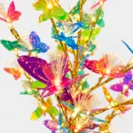 Árbol LED Decorativo con Mariposas Multicolor