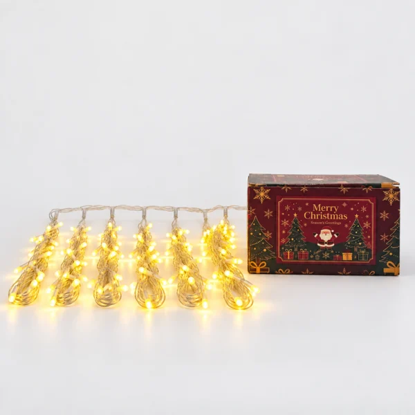 Cortina LED Tipo Cascada – Luz Cálida.