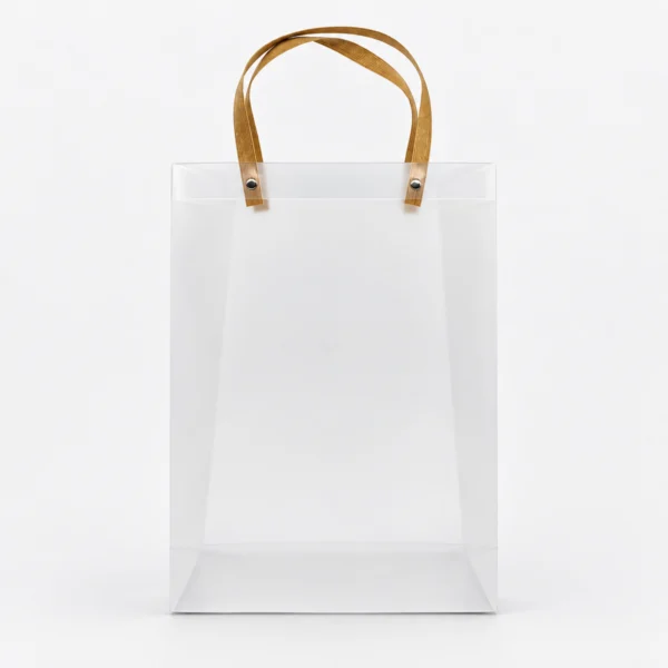 Bolsa de Regalo Transparente Matte 35x25x11cm 10 Pzas.