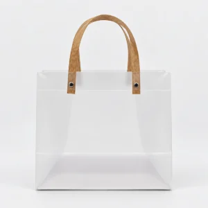 Bolsa de Regalo Transparente Matte 23x20x13cm 10 Pzas.