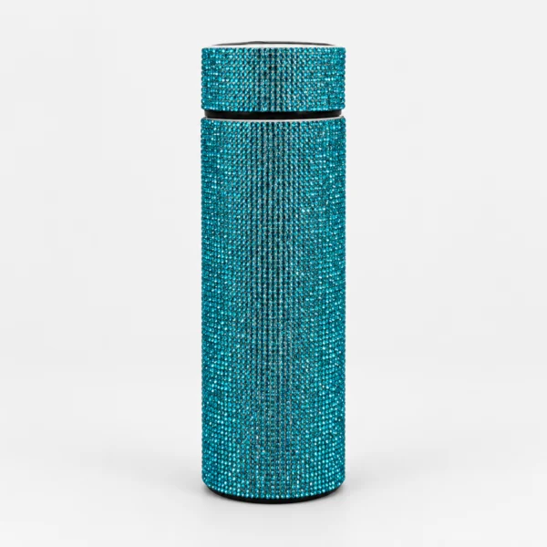 Vaso Térmico con Strass y Tapa Térmica