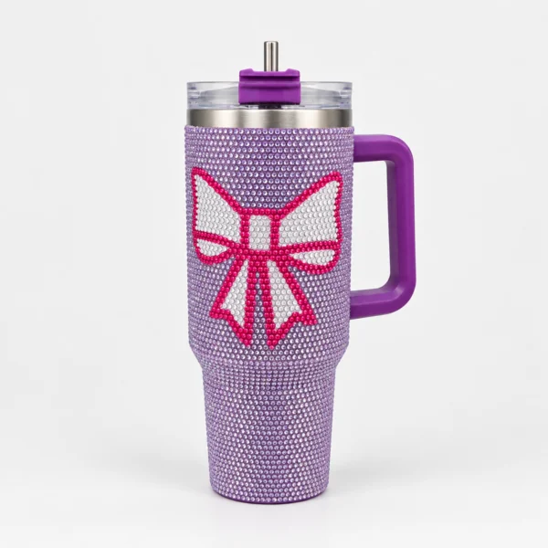 Vaso Térmico con Sorbete Metal y Strass