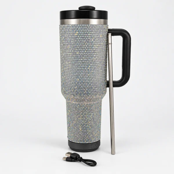 Vaso Térmico con Parlante Bluetooth