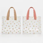 Bolsa Transparente Floreada Grande 10 Pzas