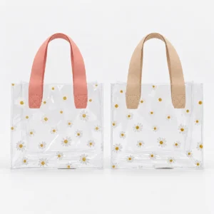 Bolsa Transparente Floreada Chica 10 Pzas