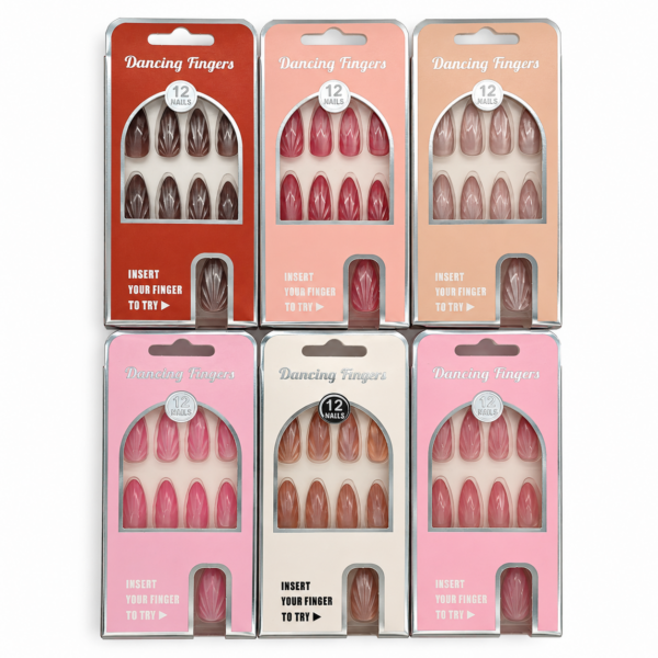 Uñas Diseños Variados 12 Pzas.