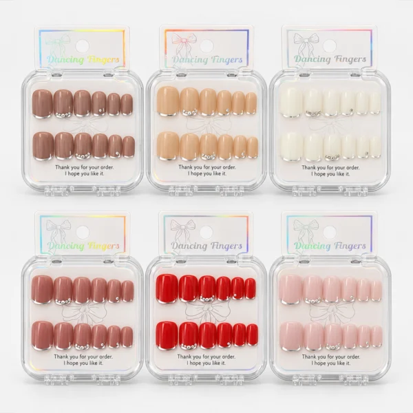 Uñas Cuadradas Francesitas