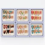 Uñas Almendra Dibujos y Strass