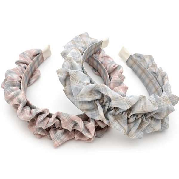 Vincha Scrunchie Cuadriculada